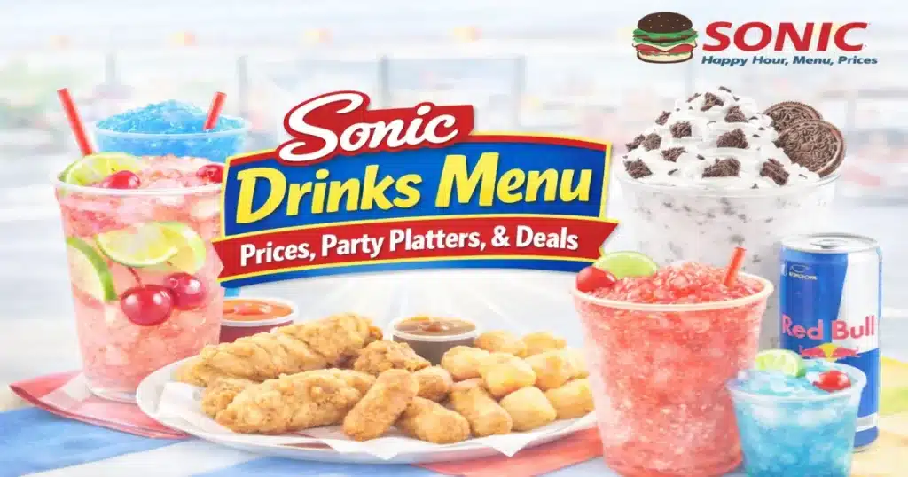 Sonic Drinks Menu