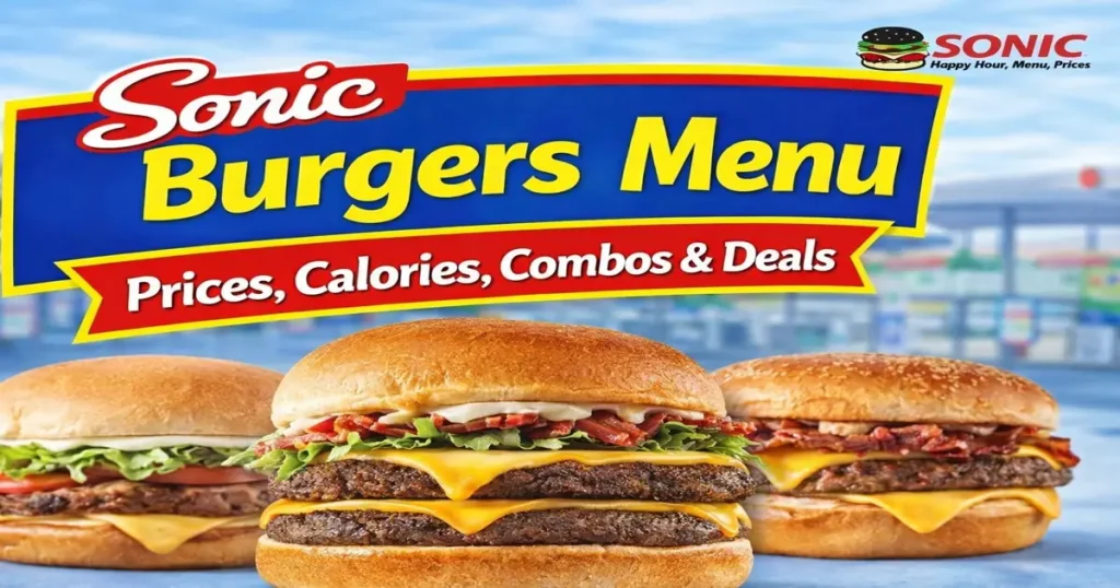 Sonic Burgers Menu