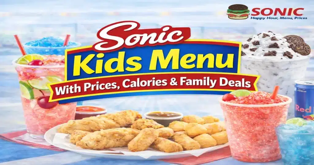 Sonic Kids Menu